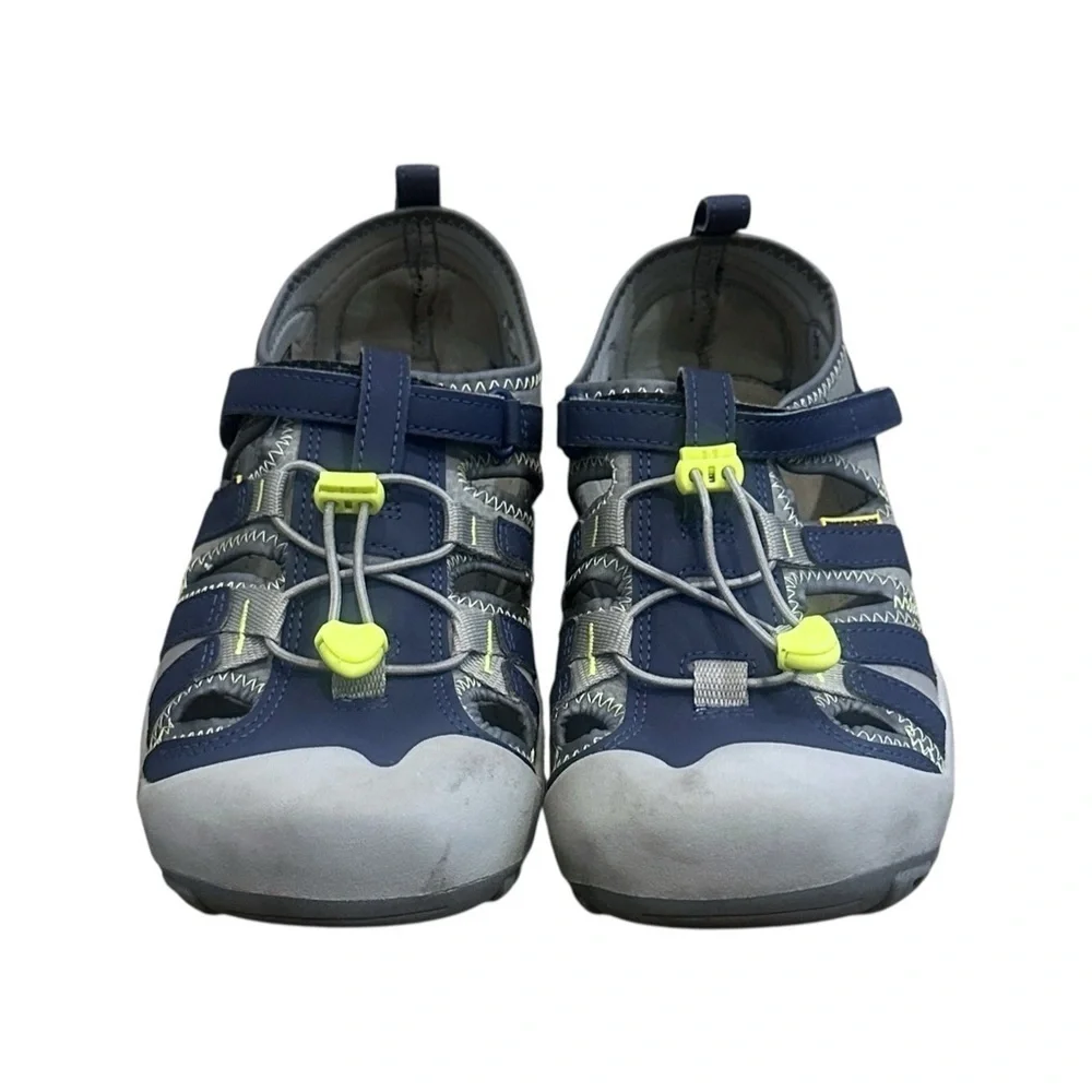 Keen Knotch Creek Closed-Toe Sandal Water Shoes Steel Grey/Blue Youth 6 1026153